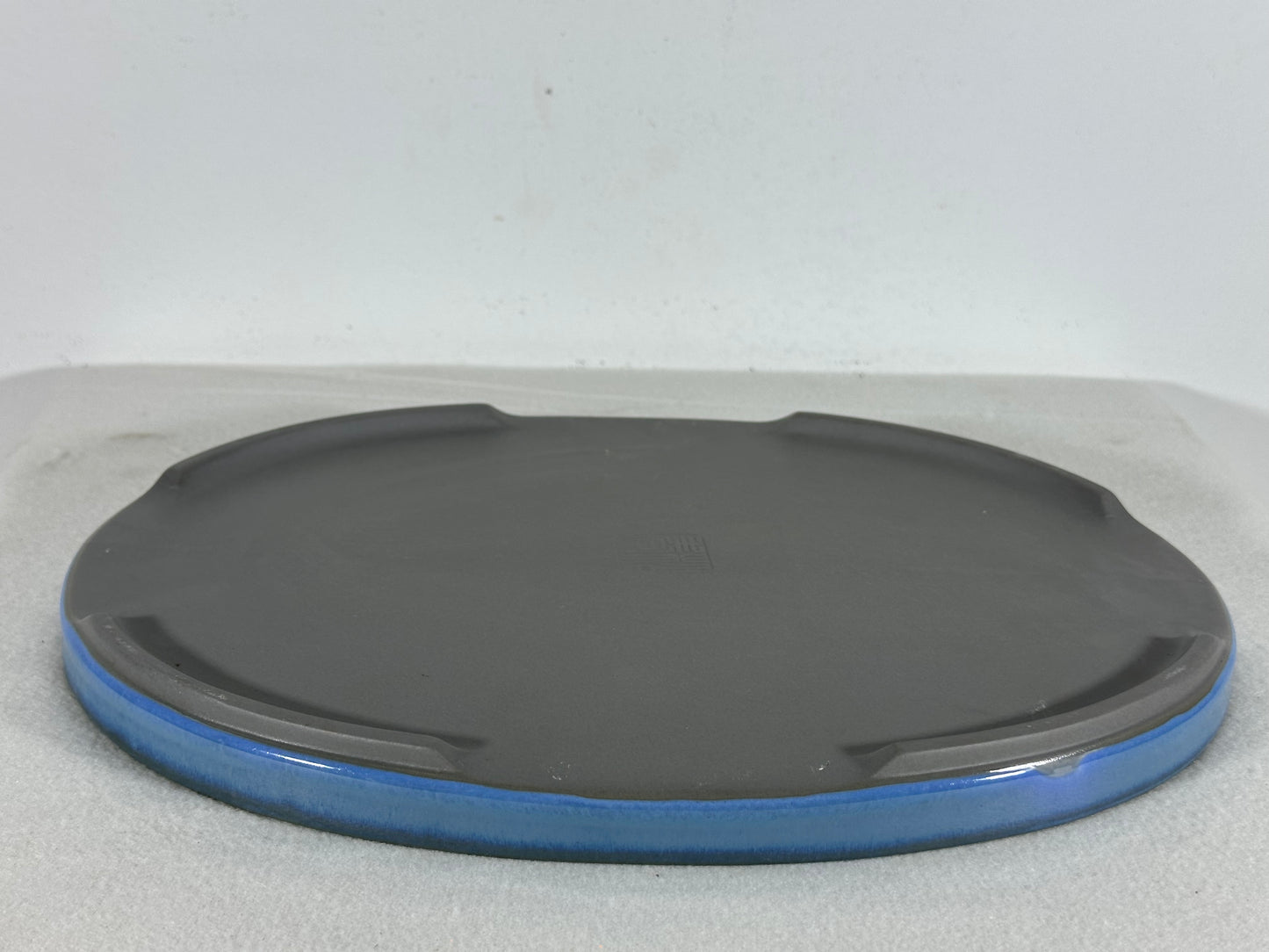 New Japanese Glazed Suiban for Suiseki Bonsai Harumatsu - 12.5” By 9”