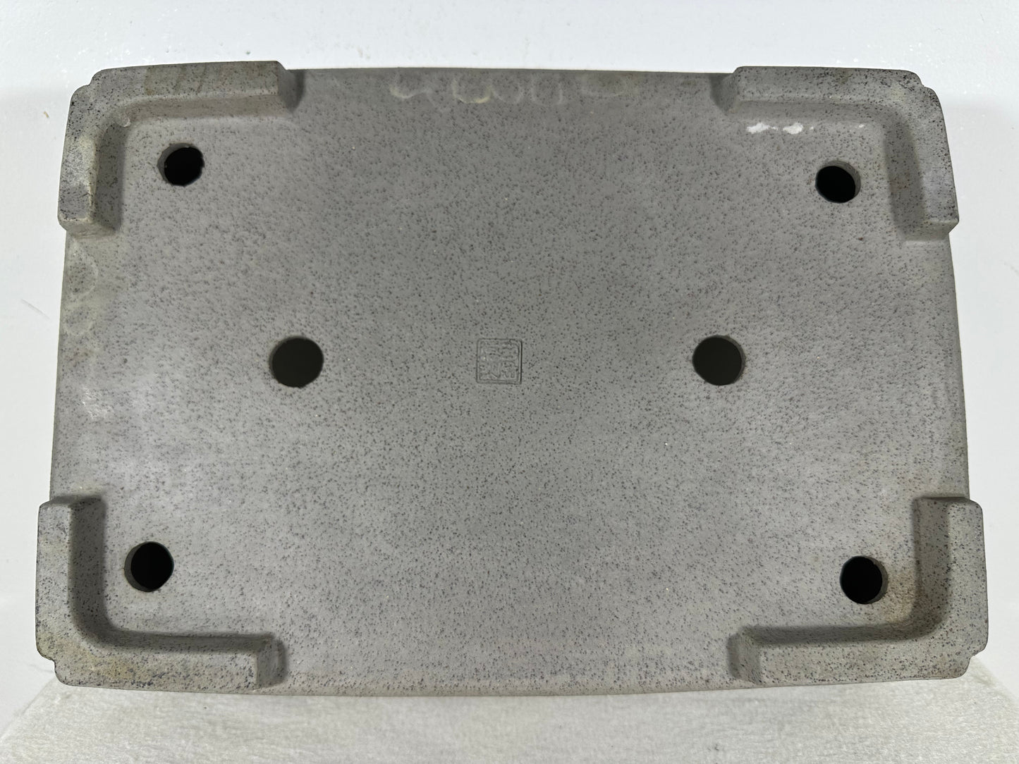 Preowned Japanese Tokoname Unglazed Rectangular Bonsai Pot Seizan - 13.75” By 9.75”
