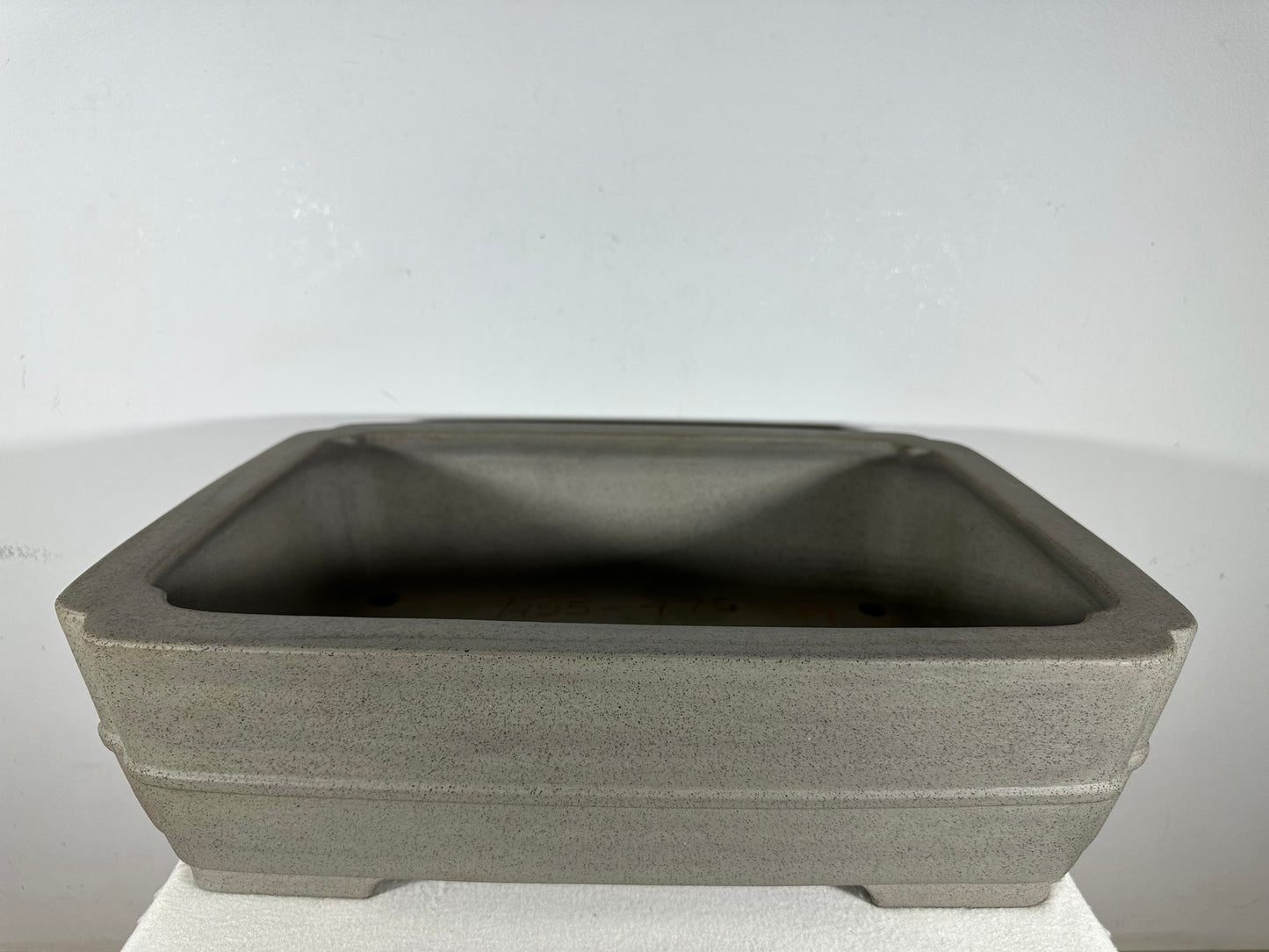 Preowned Japanese Tokoname Unglazed Rectangular Bonsai Pot Seizan - 19” By 14.25”
