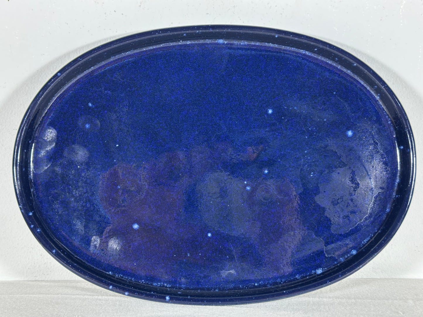 New Japanese Glazed Suiban for Suiseki Bonsai Harumatsu - 11 3/8” By 8”