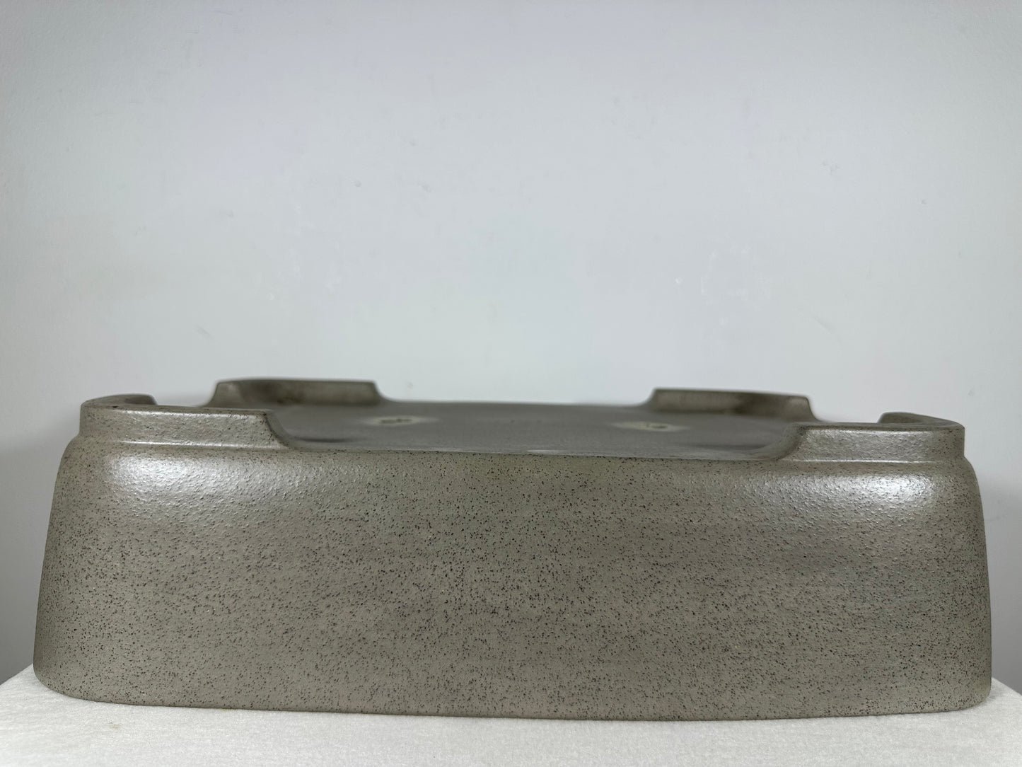 Preowned Japanese Tokoname Unglazed Rectangular Bonsai Pot Seizan - 16.5” By 11.5”