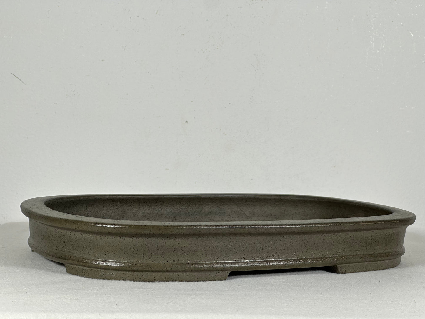 Preowned Japanese Tokoname Unglazed Rectangular Shallow Bonsai Pot Seizan - 12.25” By 9”