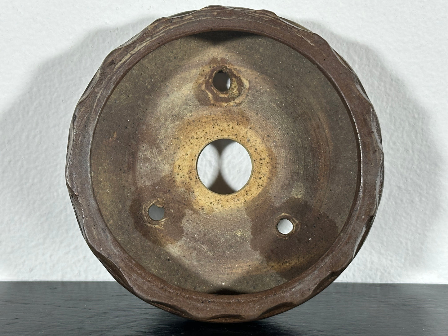 Preowned Japanese Tokoname Bonsai Pot Deiju - 3 3/8” By 1 3/8”