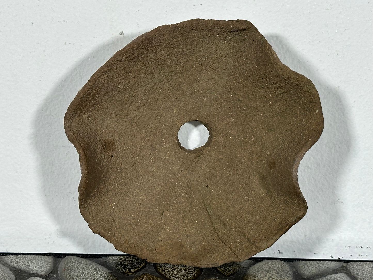 Preowned Japanese Tokoname Unglazed Shallow Bonsai Pot - 4.75” By 1.5”