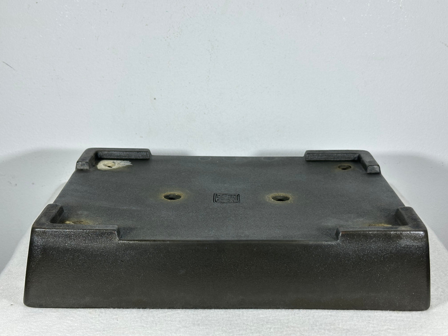 Preowned Japanese Tokoname Unglazed Rectangular Bonsai Pot Seizan - 13” By 9”