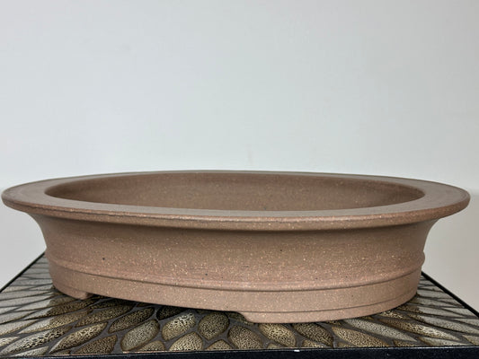 NEW Japanese Tokoname Oval Bonsai Pot REIHOU - 17” By 14.25”
