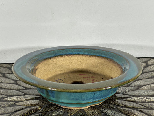 New Japanese Tokoname Round Bonsai Pot KATU - 8.75” By 2.25”