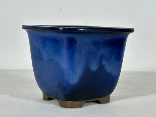 Preowned Japanese Square Cascade Bonsai Pot - 3.75” By 3”