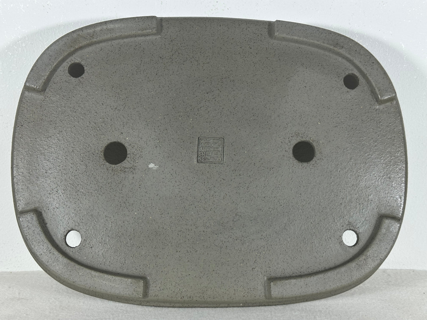Preowned Japanese Tokoname Unglazed Rectangular Shallow Bonsai Pot Seizan - 12.25” By 9”