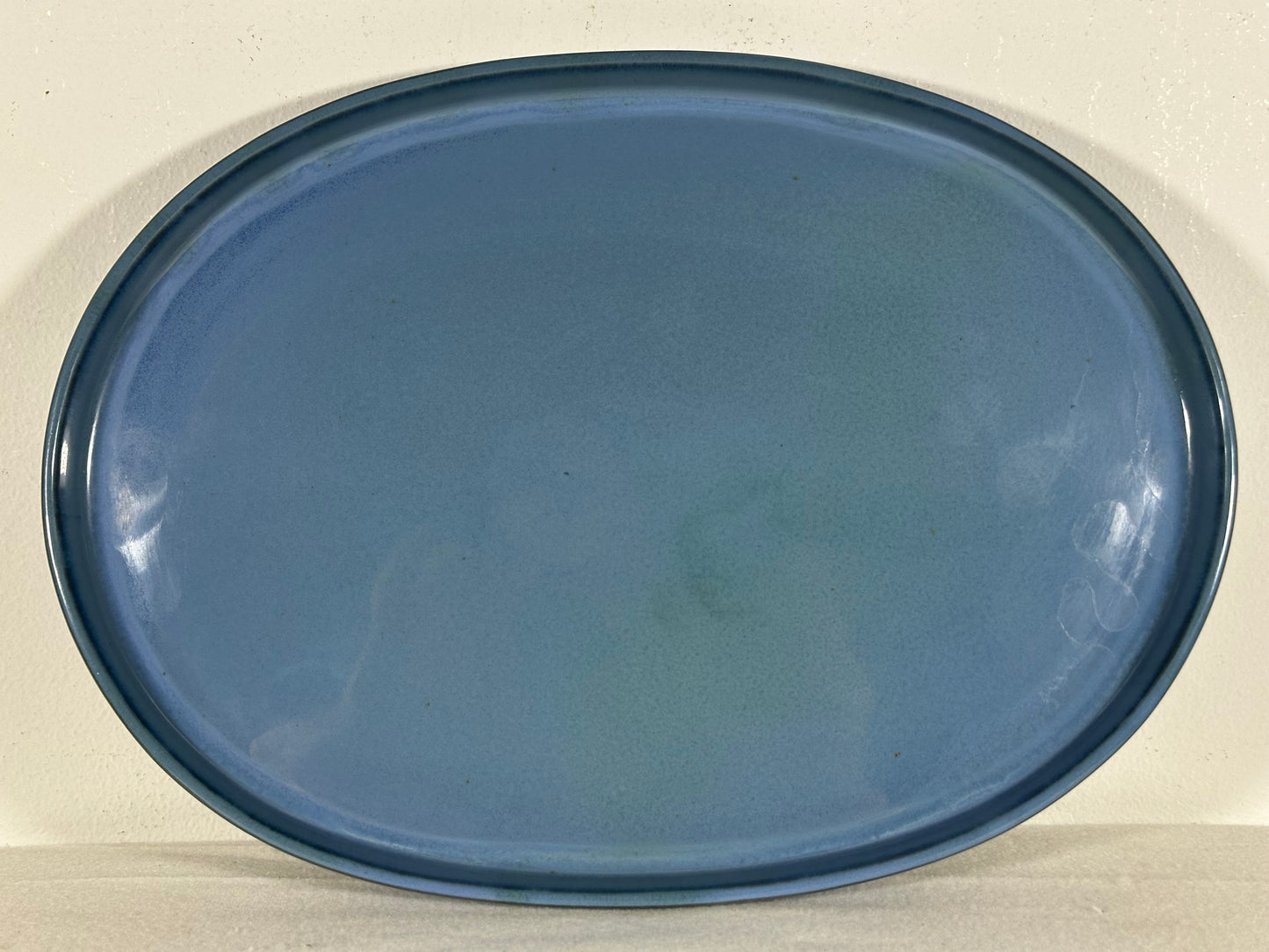 New Japanese Glazed Suiban for Suiseki Bonsai Harumatsu - 12.5” By 9”