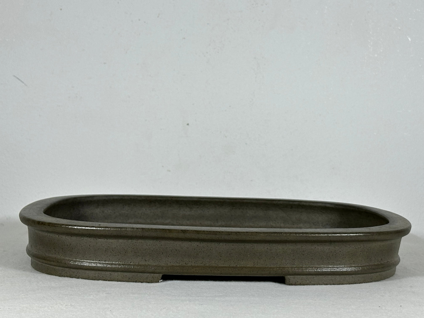 Preowned Japanese Tokoname Unglazed Rectangular Shallow Bonsai Pot Seizan - 12.25” By 9”