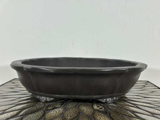 Preowned Vintage Japanese Tokoname Rinka Bonsai Pot Senkouen - 11.25” By 2.75”