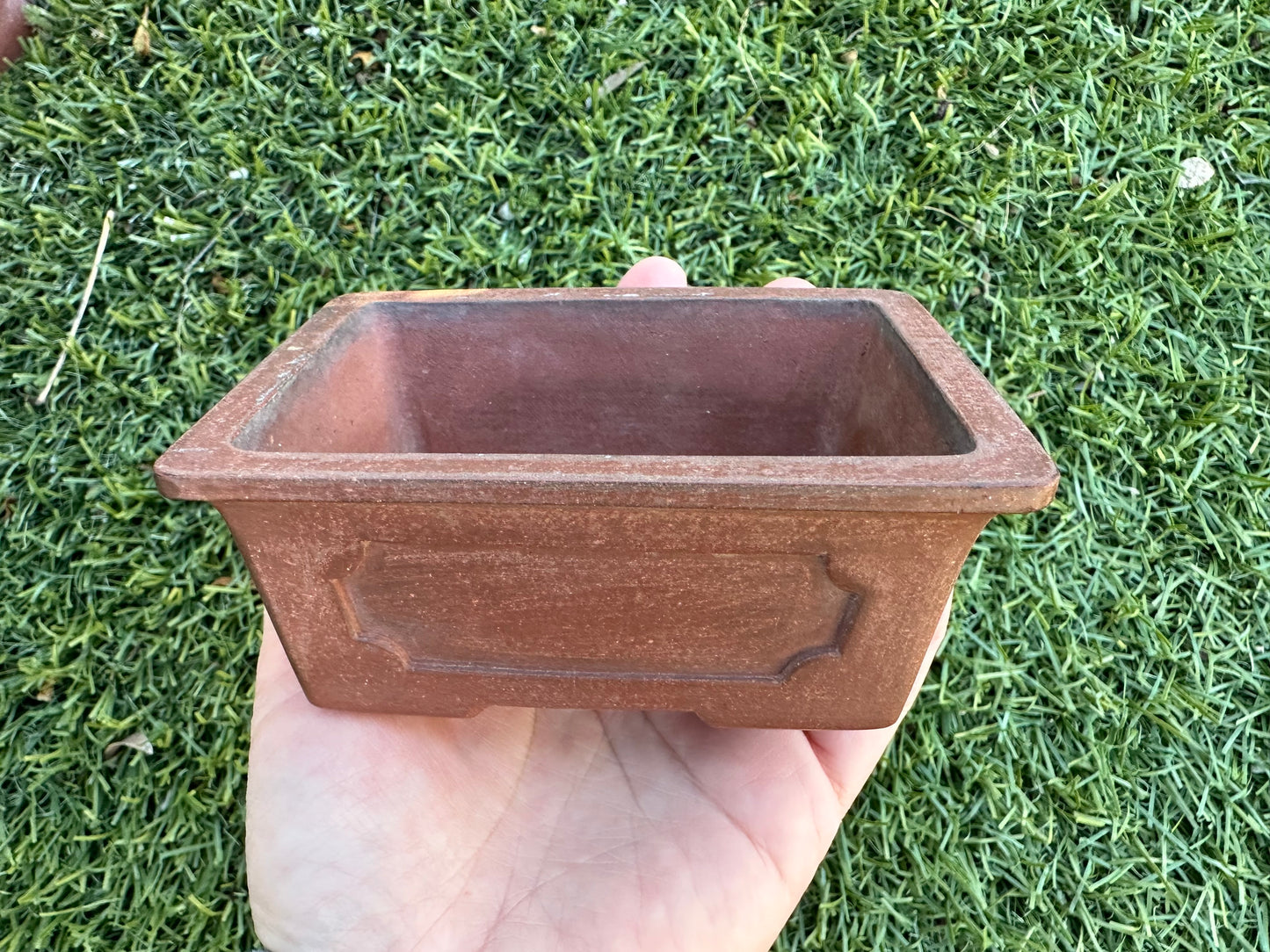 Vintage Preowned China Bonsai Pot - 4.125” By 3.25”
