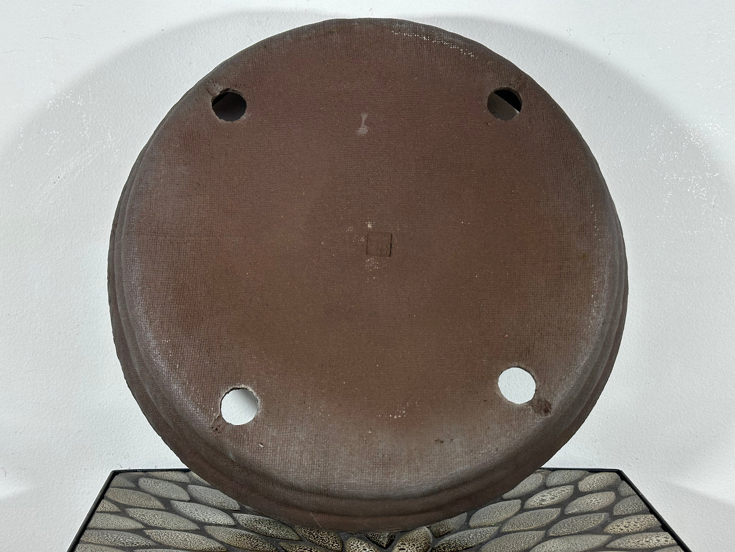 Preowned Japanese Tokoname Unglazed Nanban Hand Made Bonsai Pot Ryugaku - 14 5/8” By 3.25”