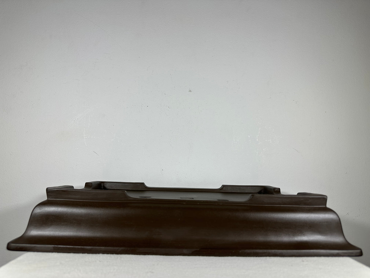Preowned Japanese Tokoname Unglazed Rectangular Shallow Bonsai Pot Seizan - 18.25” By 12.25”