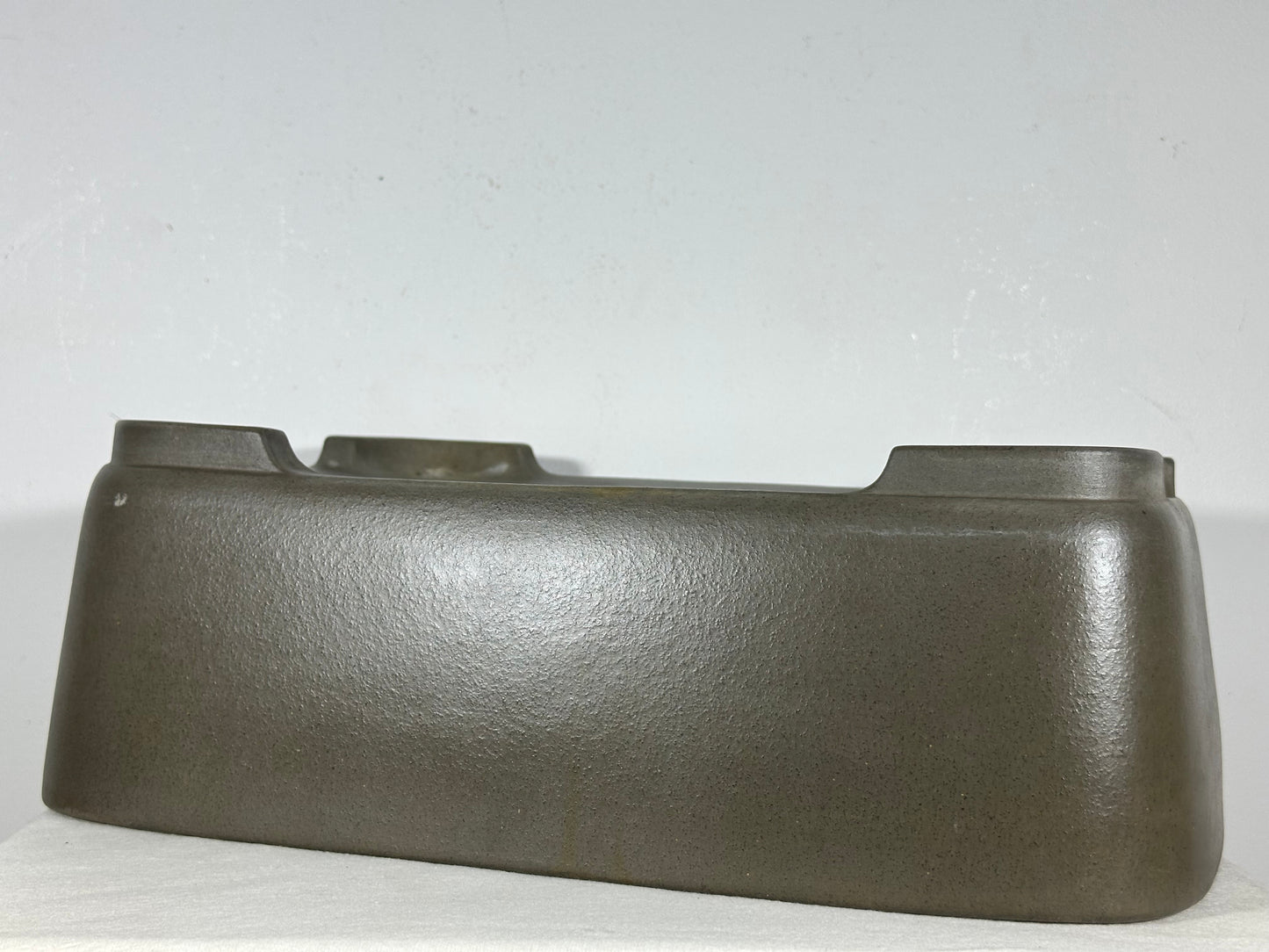 Preowned Japanese Tokoname Unglazed Rectangular Bonsai Pot Seizan - 16.5” By 11.75”