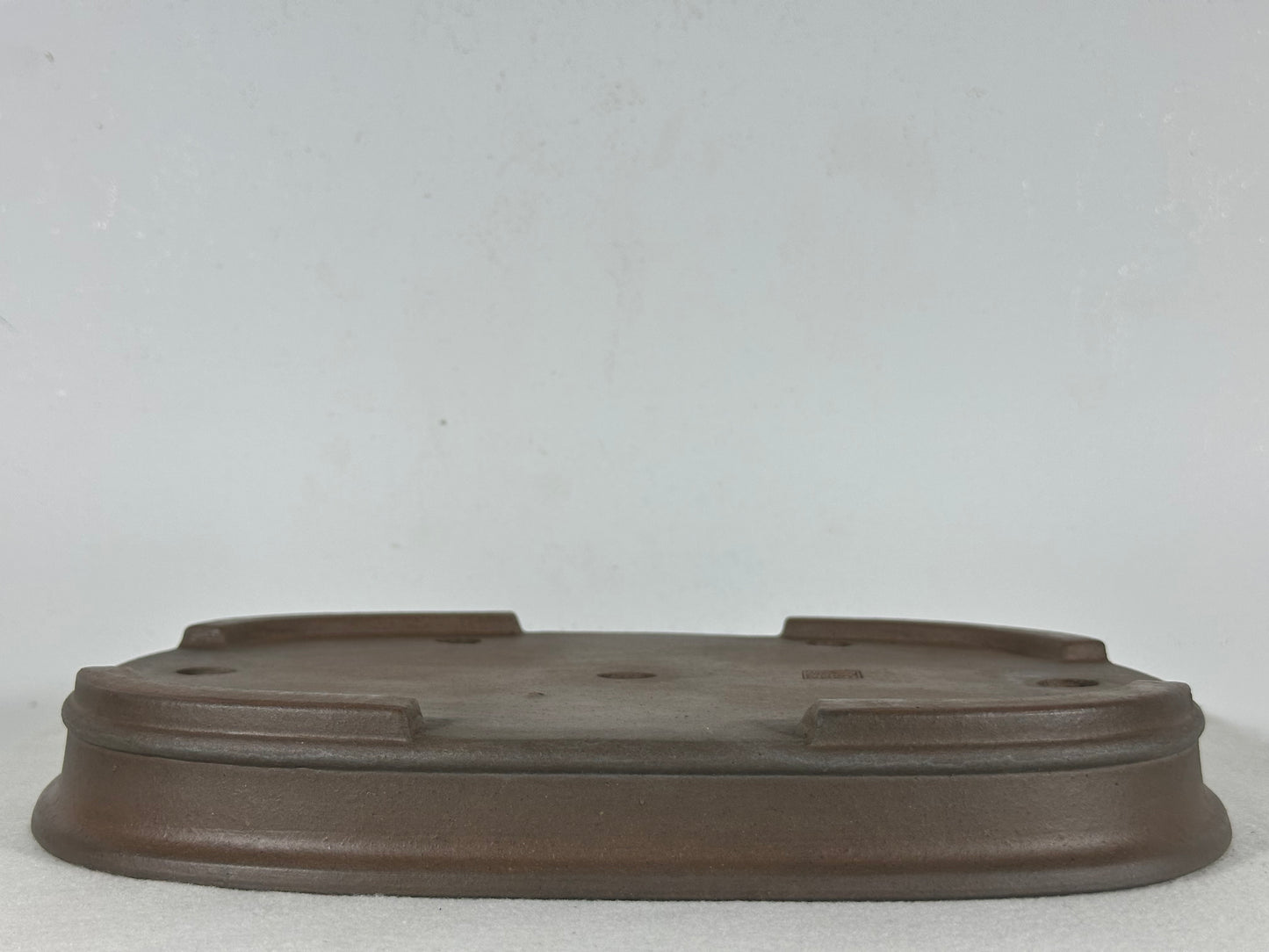Preowned Japanese Tokoname Unglazed Rectangular Shallow Bonsai Pot Seizan - 12.25” By 9”