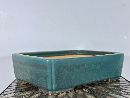 NEW Japanese Tokoname Rectangular Bonsai Pot REIHOU - 13.75” By 9.75”