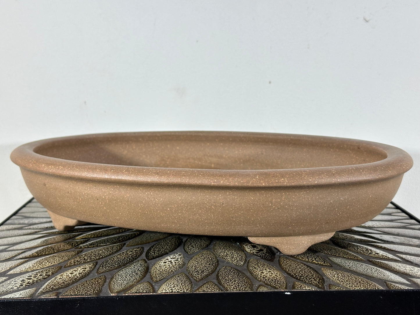 NEW Japanese Tokoname Oval Bonsai Pot REIHOU - 15” By 11 3/8”