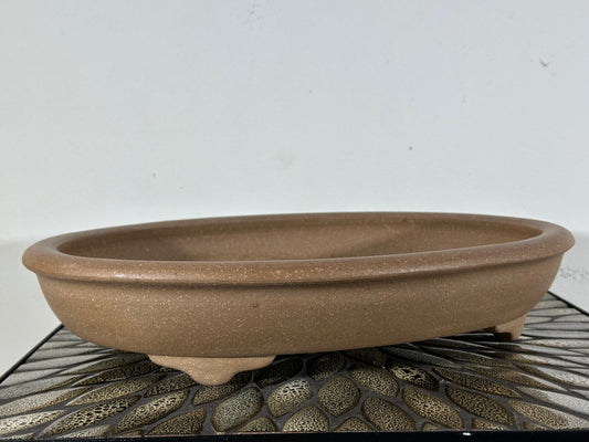 NEW Japanese Tokoname Oval Bonsai Pot REIHOU - 15” By 11 3/8”