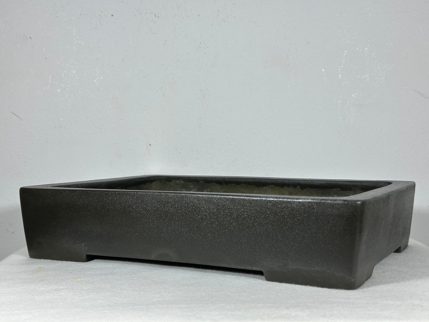 Preowned Japanese Tokoname Unglazed Rectangular Bonsai Pot Seizan - 13” By 9”
