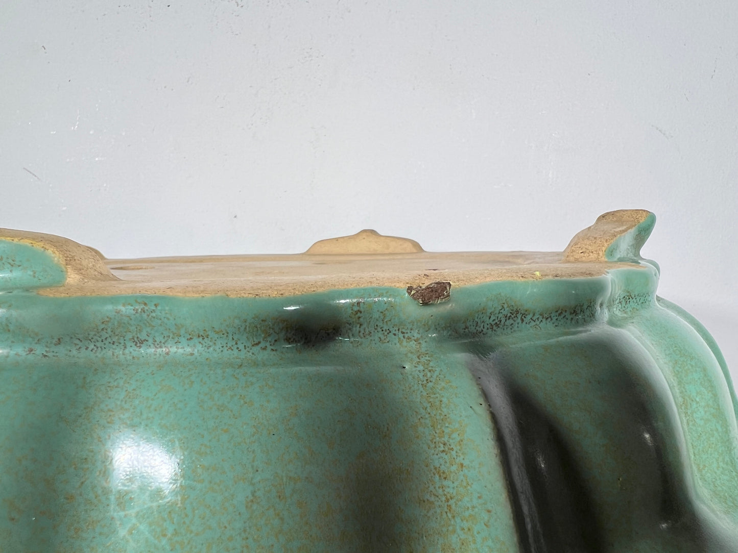 Vintage Preowned China Glazed Rinka Style Bonsai Pot - 17.25” By 3 5/8”