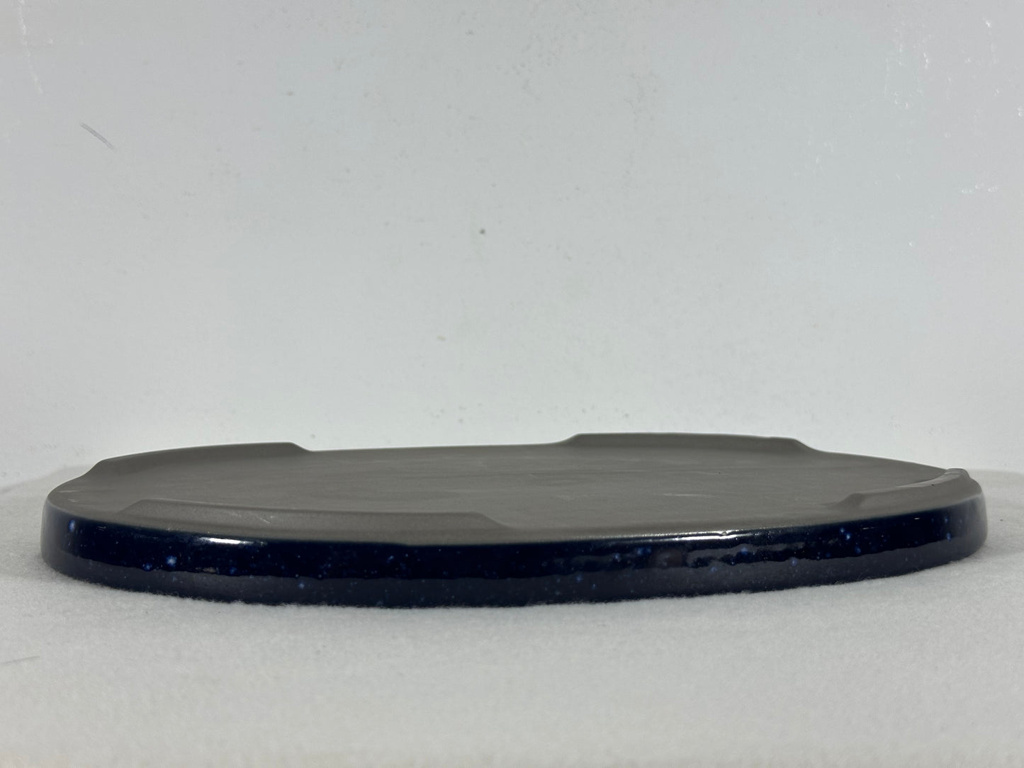 New Japanese Glazed Suiban for Suiseki Bonsai Harumatsu - 11 3/8” By 8”