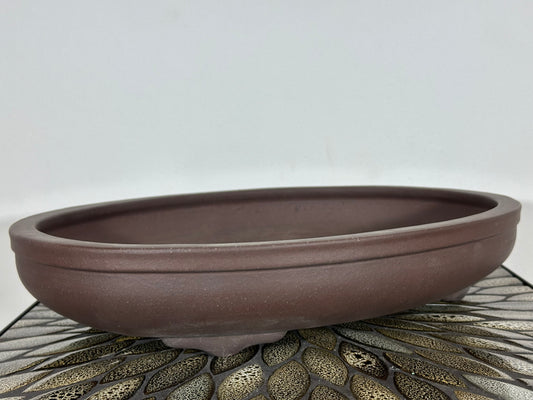 NEW Japanese Tokoname Oval Bonsai Pot YAMAAKI - 15.75” By 11.25”