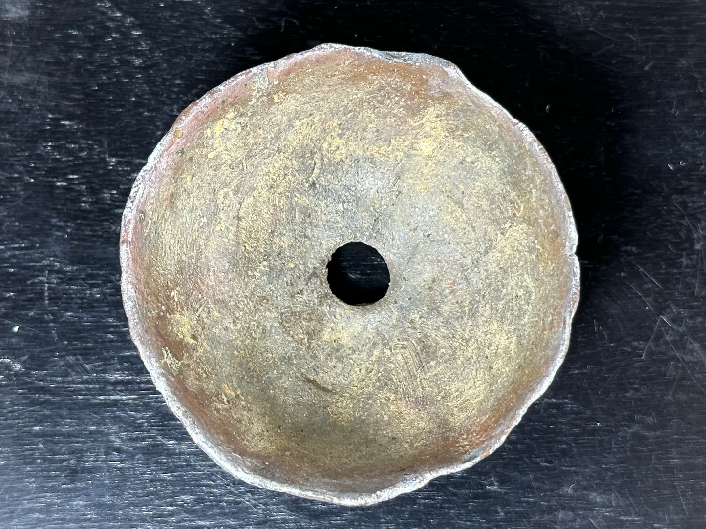 Preowned Japanese Eggshell Style Bonsai Pot - 2.5” By 1”