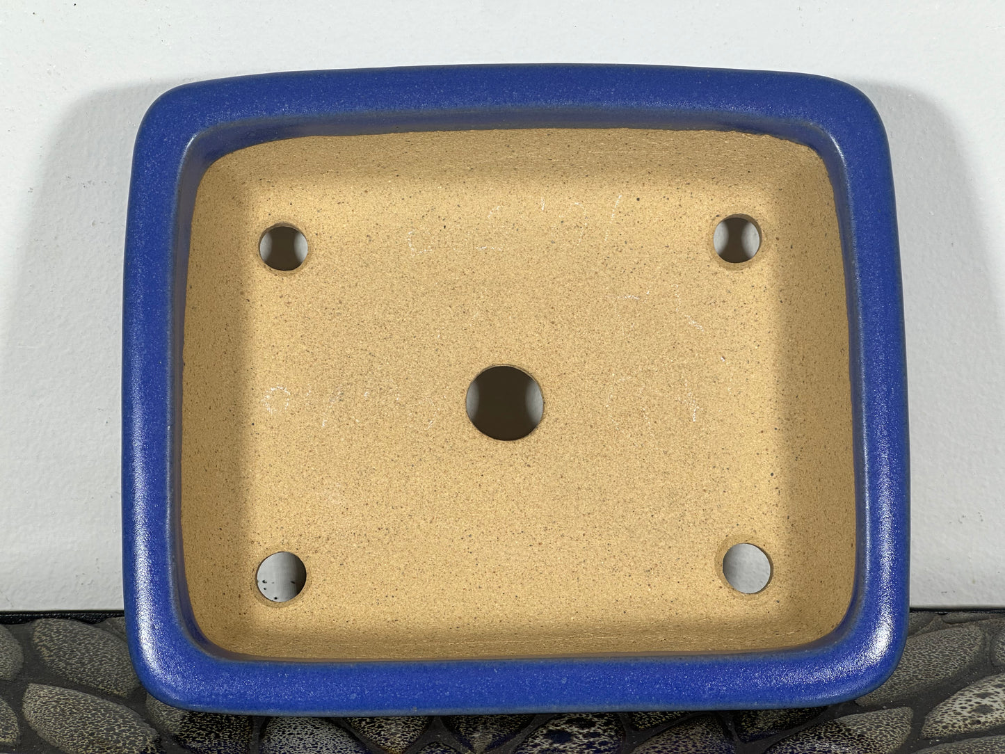 NEW Japanese Tokoname Glazed Rectangular Bonsai Pot REIHOU - 7 3/8” By 6.25”