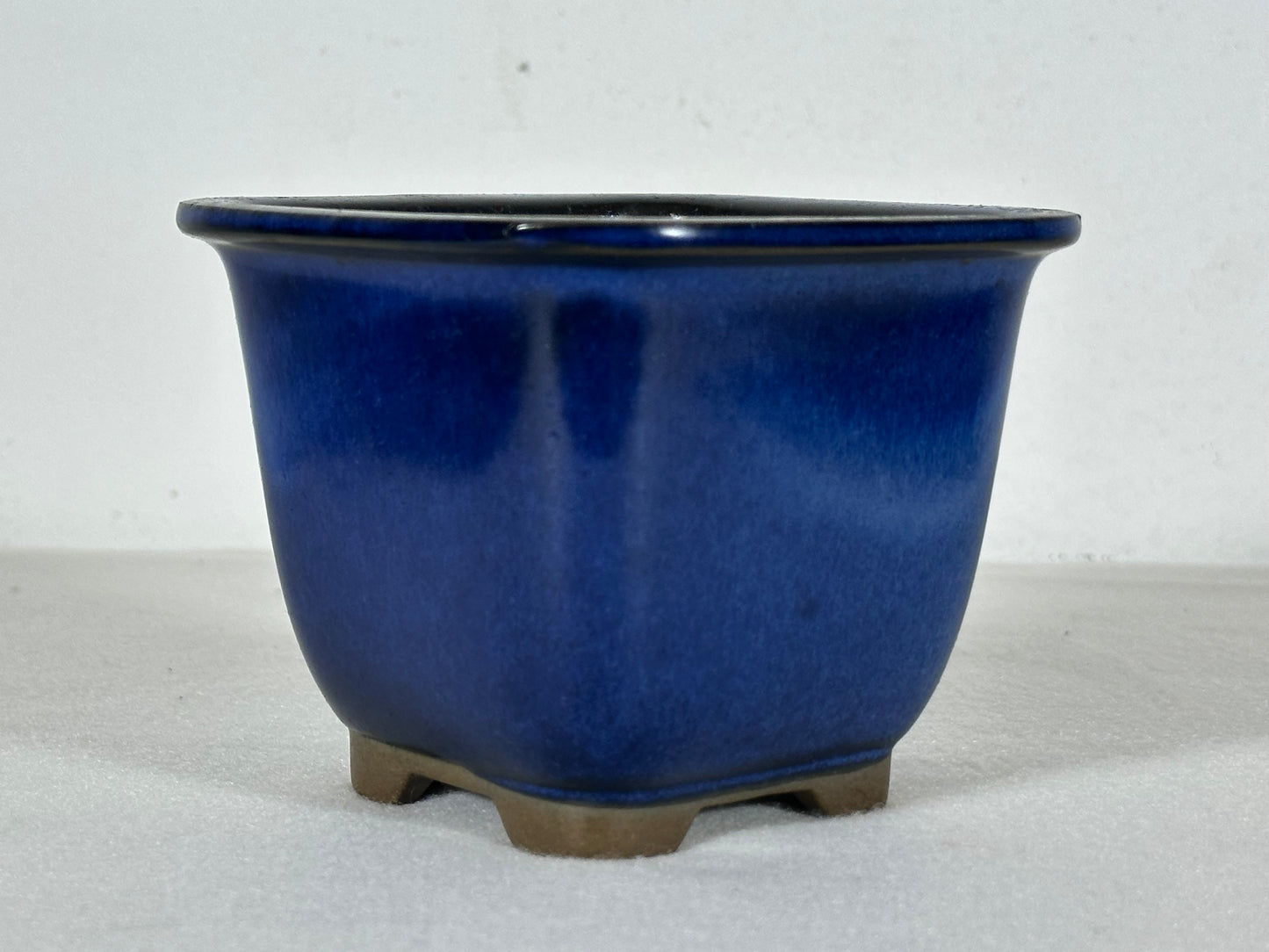 Preowned Japanese Square Cascade Bonsai Pot - 3.75” By 3”