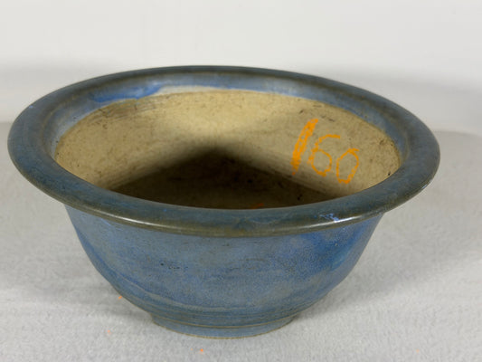 Preowned Japanese Tokoname Glazed Round Bonsai Pot Koyo - 7.5” By 3.25”