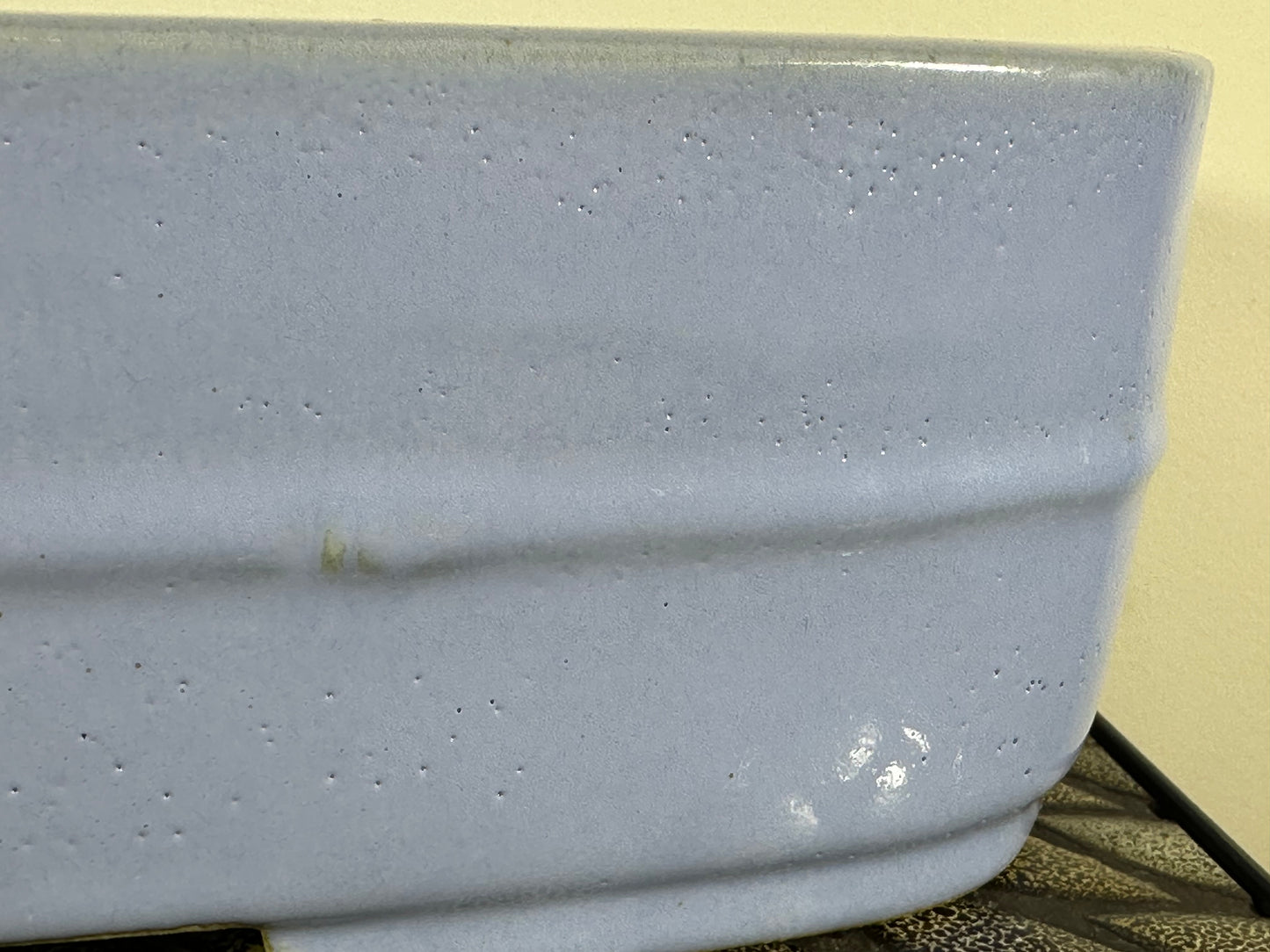 New Japanese Tokoname Glazed Rectangular Bonsai Pot Koyo - 15.25” By 12”