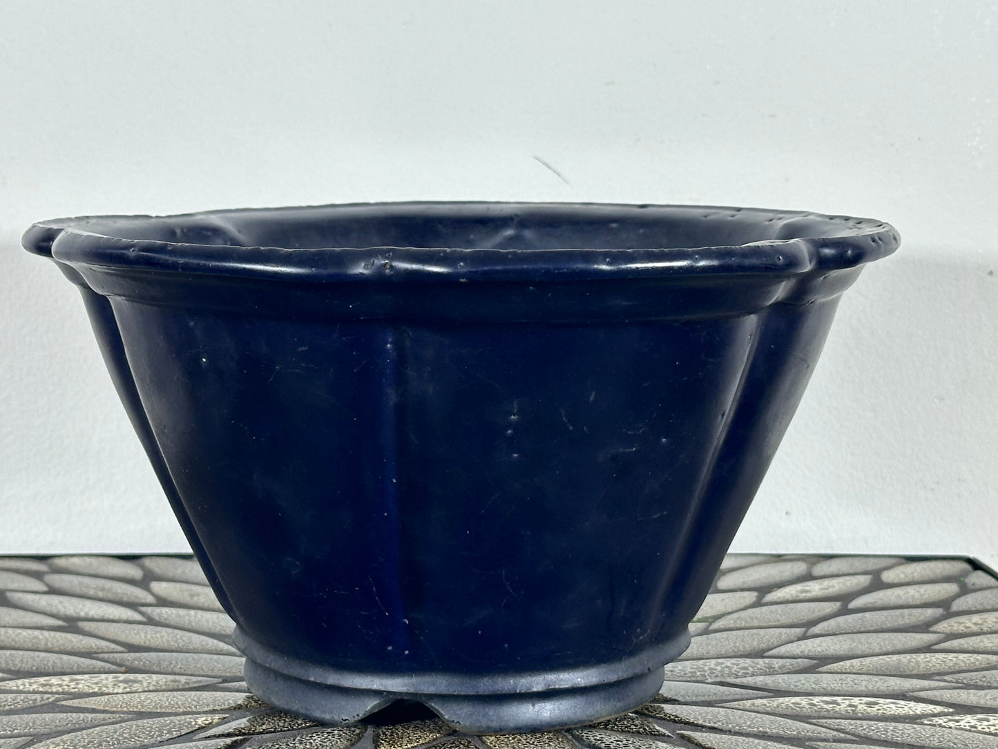 Preowned Vintage Japanese Tokoname Rinka Bonsai Pot Suyhou Yoshimura - 9 5/8” By 5.25”