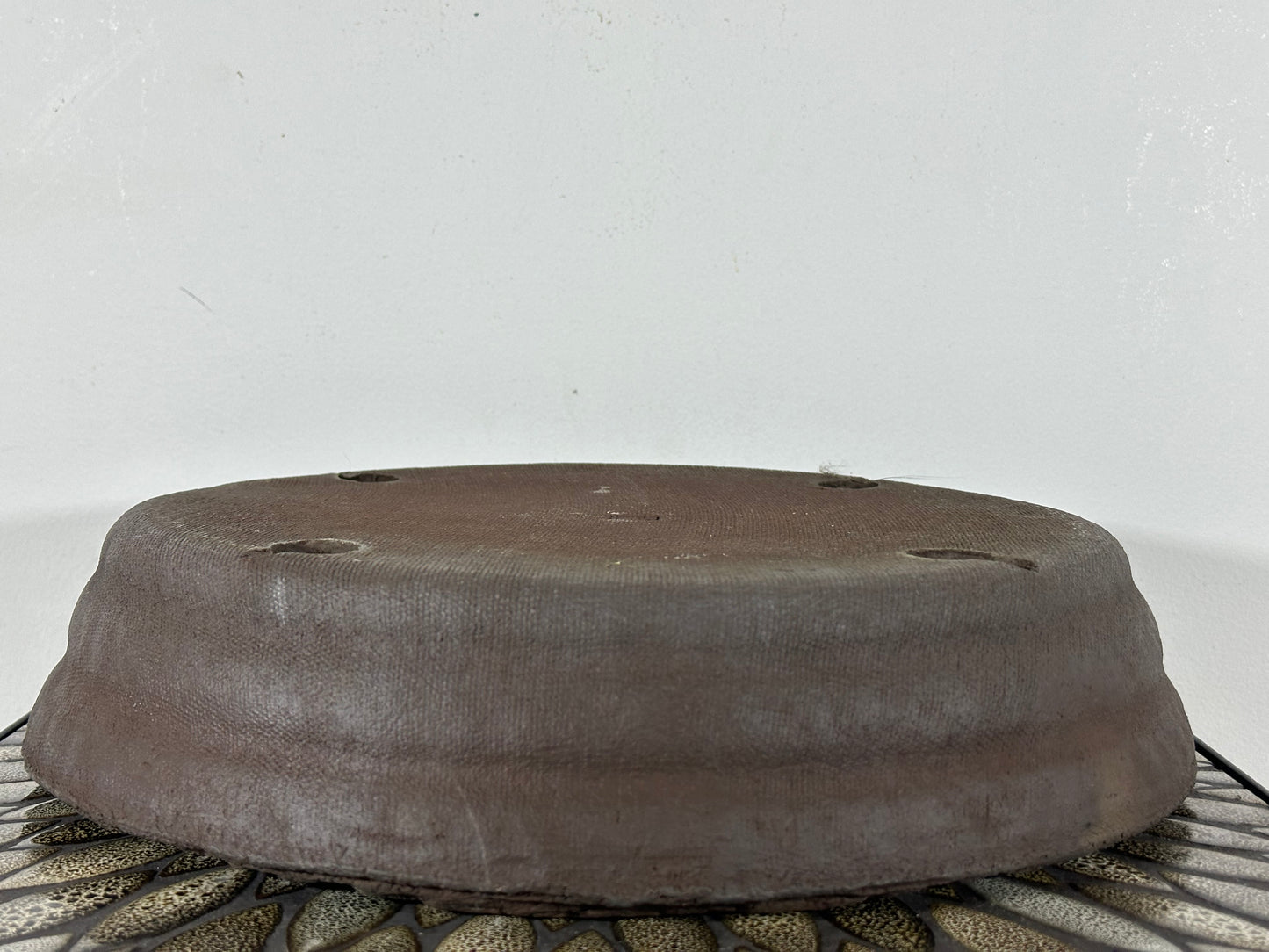 Preowned Japanese Tokoname Unglazed Nanban Hand Made Bonsai Pot Ryugaku - 14 5/8” By 3.25”