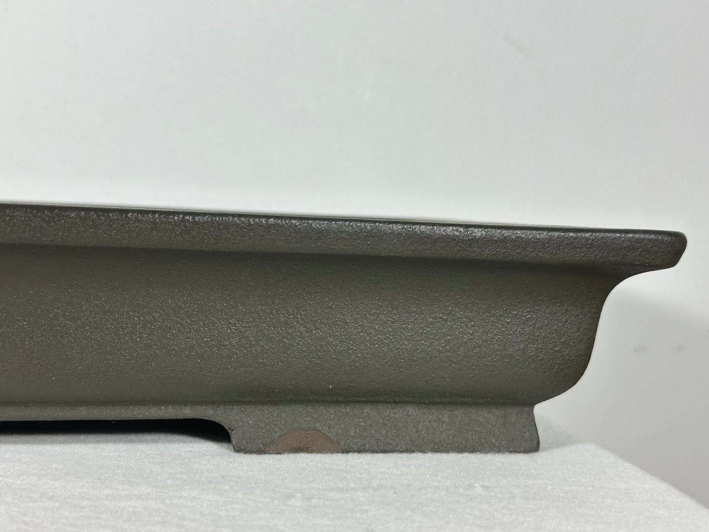 Preowned Japanese Tokoname Unglazed Rectangular Shallow Bonsai Pot Seizan - 16” By 10”