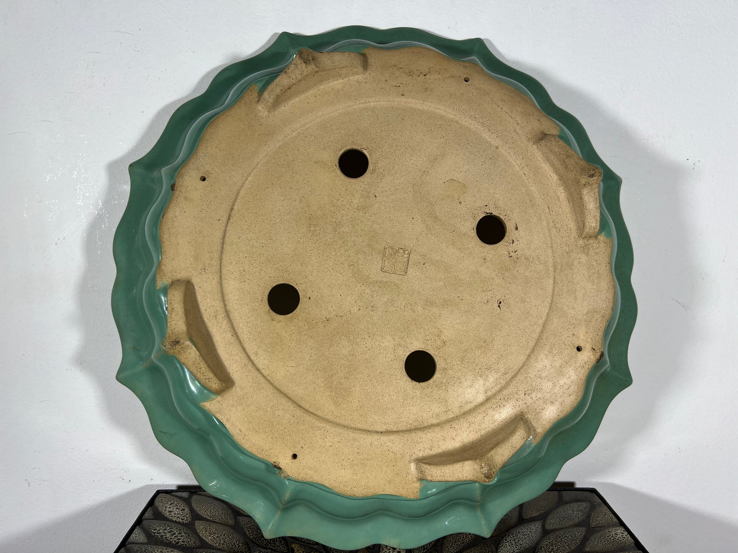 Vintage Preowned China Glazed Rinka Style Bonsai Pot - 17.25” By 3 5/8”