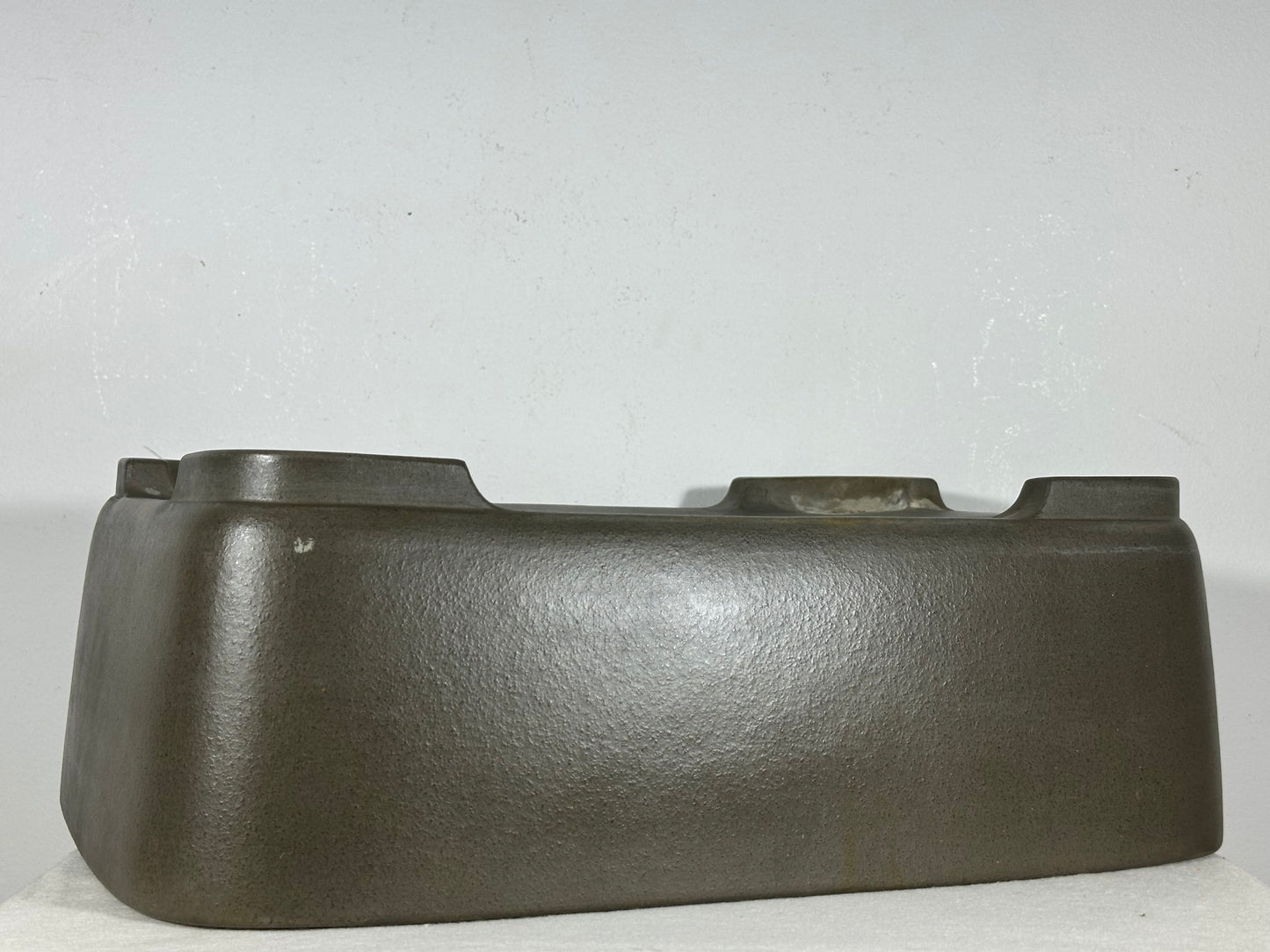 Preowned Japanese Tokoname Unglazed Rectangular Bonsai Pot Seizan - 16.5” By 11.75”