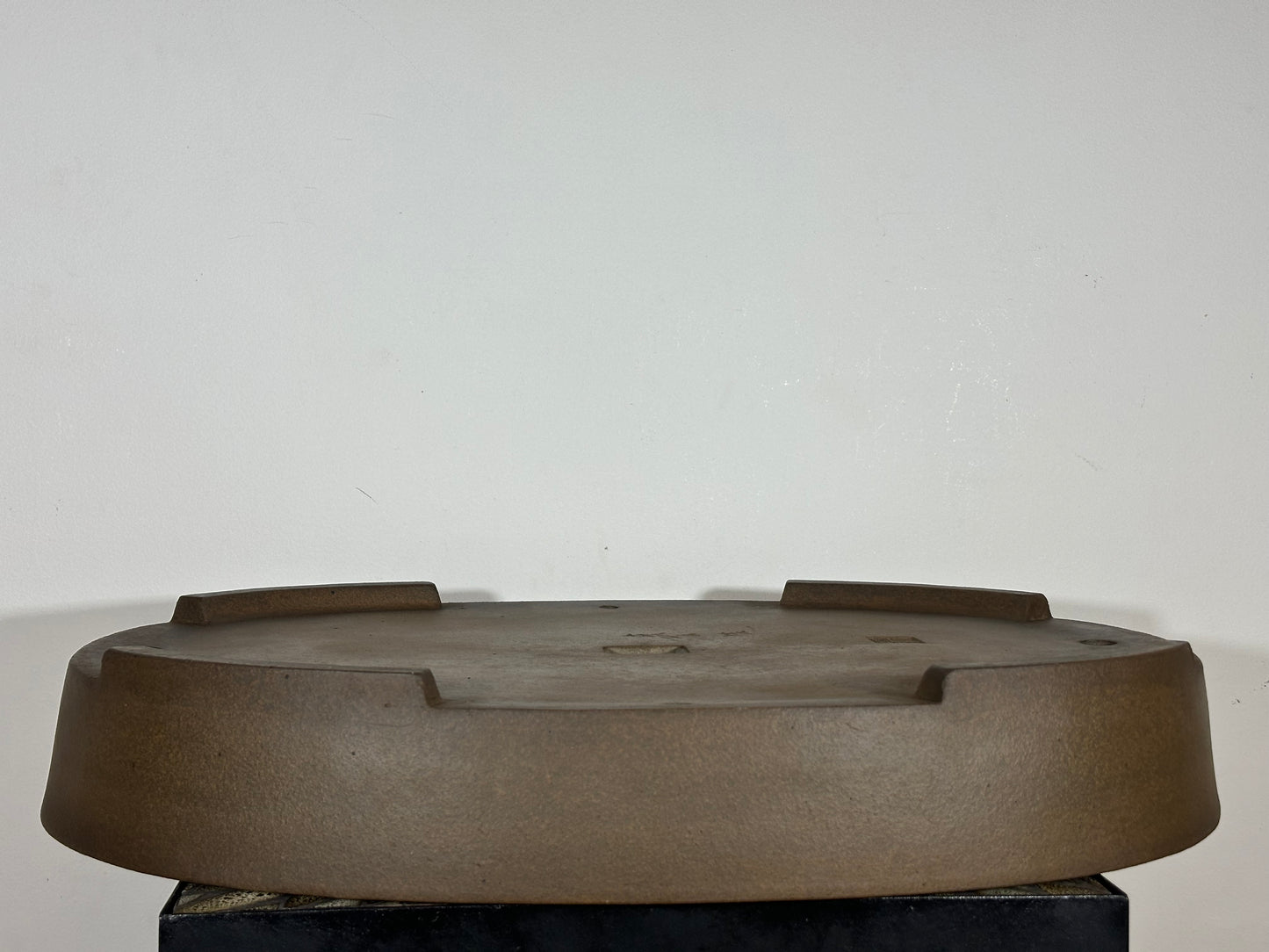 Preowned Vintage Japanese Tokoname Oval Bonsai Pot Mazan Terahata - 24” By 17.5”