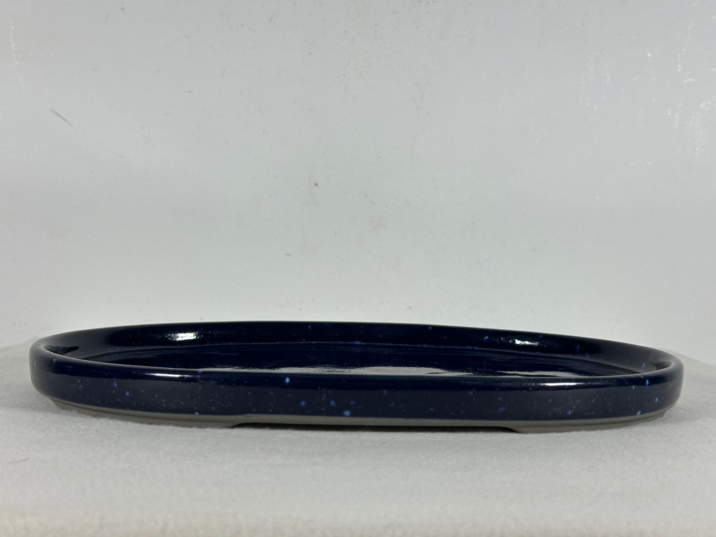 New Japanese Glazed Suiban for Suiseki Bonsai Harumatsu - 11 3/8” By 8”