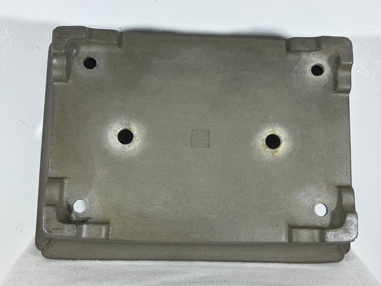 Preowned Japanese Tokoname Unglazed Rectangular Bonsai Pot Seizan - 15” By 11”