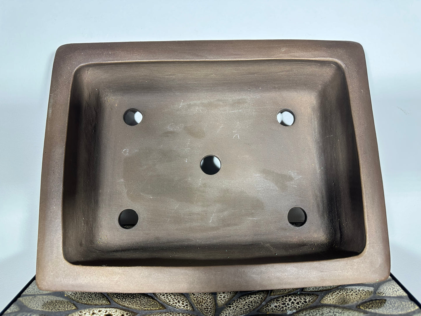 NEW Japanese Rectangular Unglazed Bonsai Pot By IZUMIYA - 14.75” By 11.25”