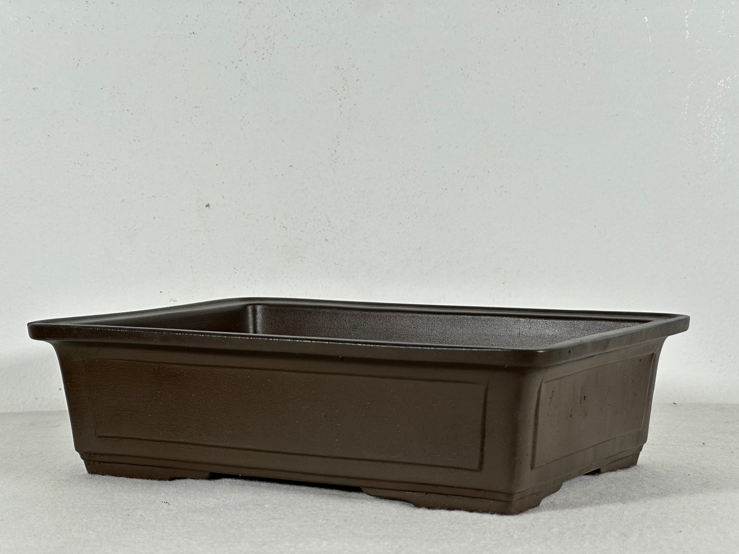 Preowned Japanese Tokoname Unglazed Rectangular Bonsai Pot - 8.75” By 6.25”