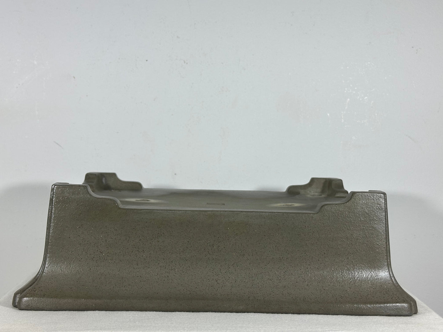 Preowned Japanese Tokoname Unglazed Rectangular Bonsai Pot Seizan - 15” By 11”