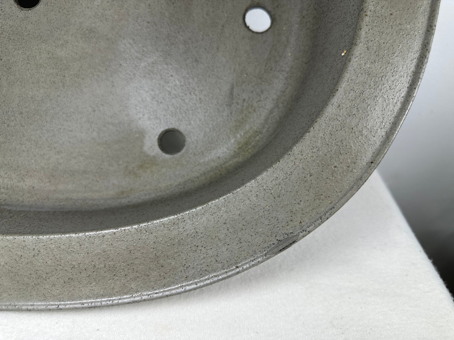 Preowned Japanese Tokoname Unglazed Oval Bonsai Pot Seizan - 18.5” By 14.75”