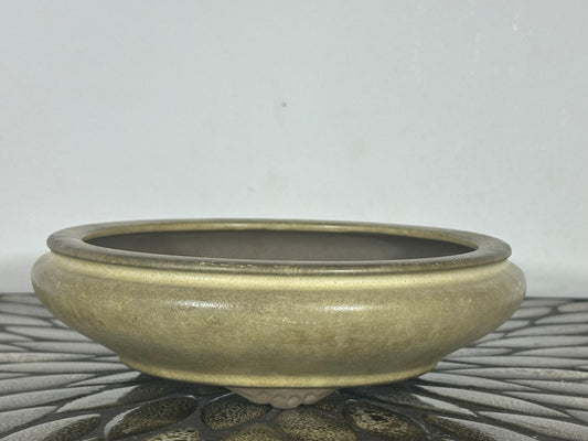 Preowned Japanese Bonsai Pot Bag Style Sigaraki - 7.25” By 2”