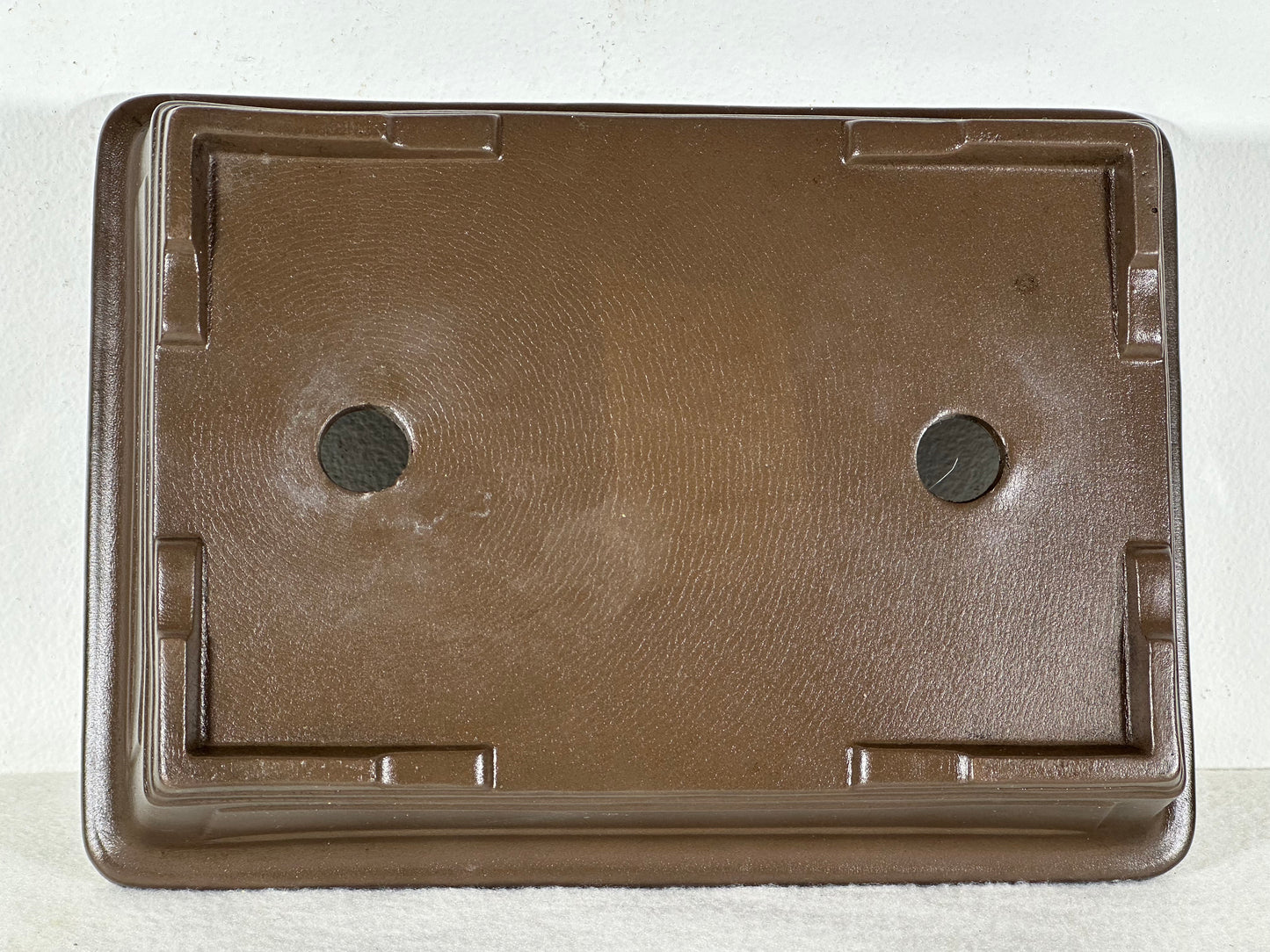 Preowned Japanese Tokoname Unglazed Rectangular Bonsai Pot - 8.75” By 6.25”