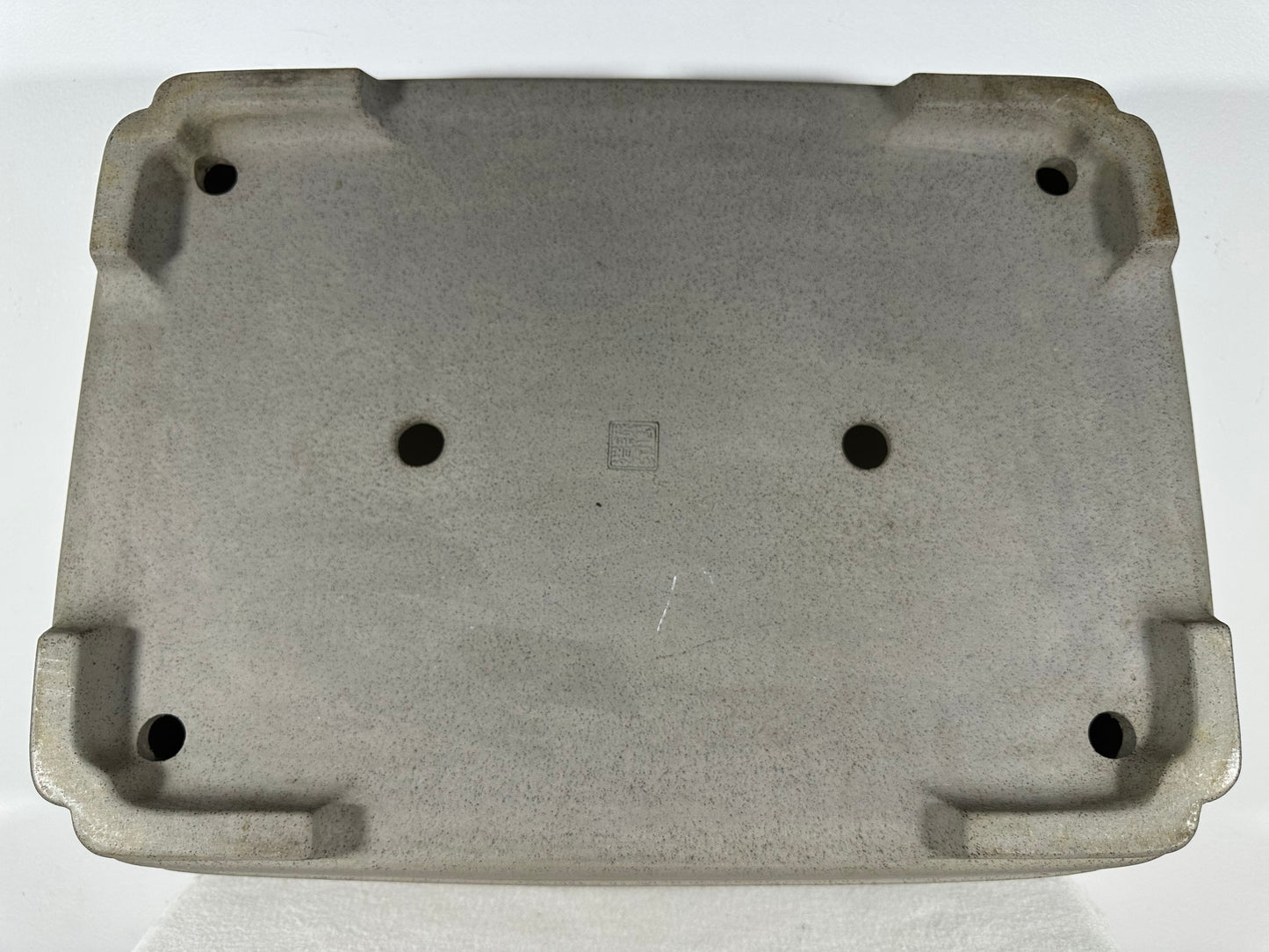 Preowned Japanese Tokoname Unglazed Rectangular Bonsai Pot Seizan - 19” By 14.25”