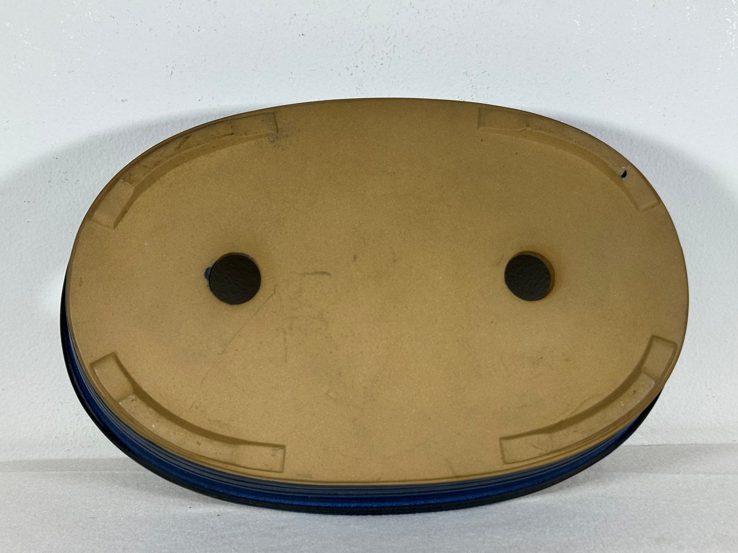 Preowned Japanese Tokoname Glazed Oval Bonsai Pot - 10.5” By 7”