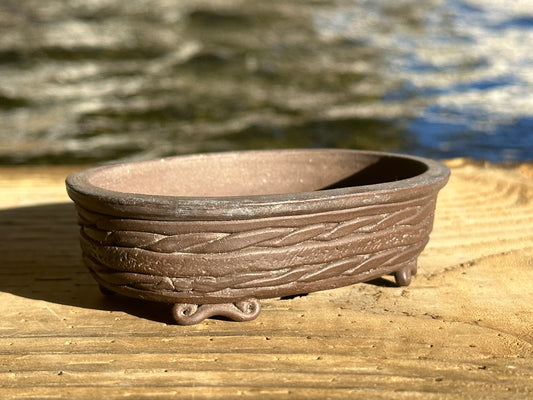 New Japanese Bonsai Pot by Deiju - 4 1/8” By 3”